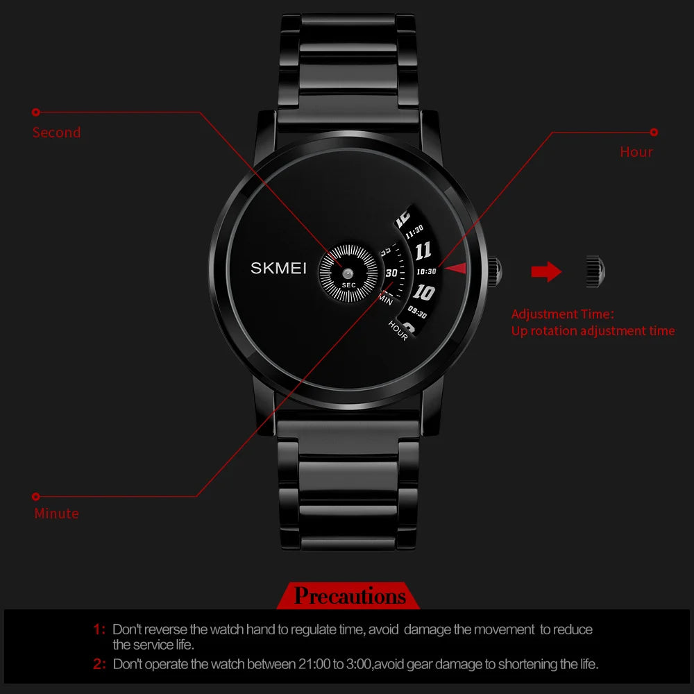 SKMEI 1260 Luxury Fashion Mens Style Wristwatch New Trendy Waterproof Original Quartz Watch for Men Montre Reloj Homme Uhr Gift