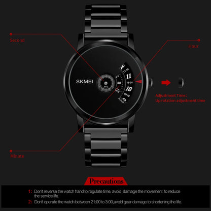 SKMEI 1260 Luxury Fashion Mens Style Wristwatch New Trendy Waterproof Original Quartz Watch for Men Montre Reloj Homme Uhr Gift